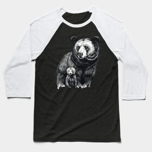 Mama Bear And Baby Baseball T-Shirt